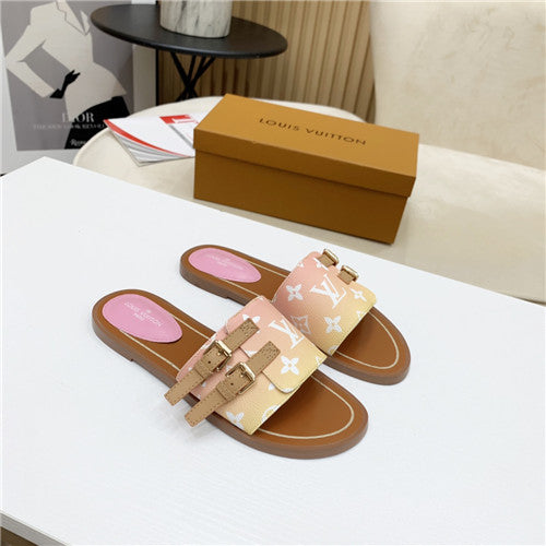 High Quality Luxury LV Flat Sandals Womens – Style 61475