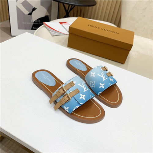 High Quality Luxury LV Flat Sandals Womens – Style 51299