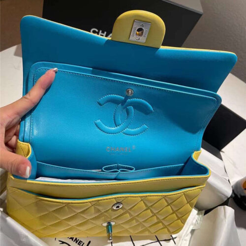 High Quality Luxury Chanel CF 25 Flip Bag Yellow product detail