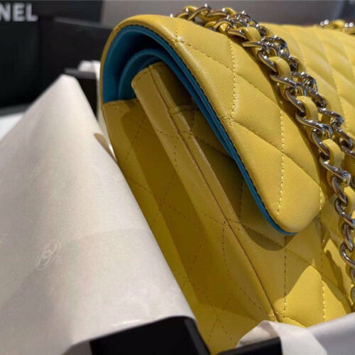 High Quality Luxury Chanel CF 25 Flip Bag Yellow product detail