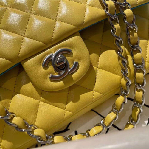 High Quality Luxury Chanel CF 25 Flip Bag Yellow product detail