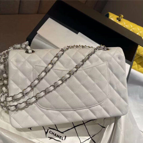 High Quality Luxury Chanel CF 25 Flip Bag White alternate view