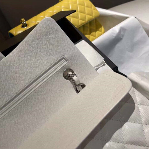 High Quality Luxury Chanel CF 25 Flip Bag White product detail