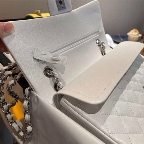 High Quality Luxury Chanel CF 25 Flip Bag White product detail