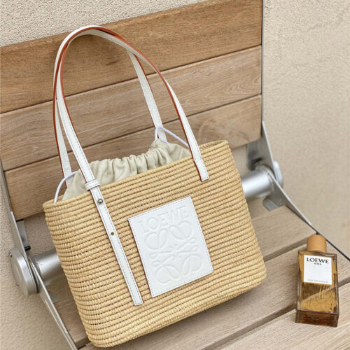 High Quality Luxury Loewe Shigra Basket Tote Bag – 21 cm