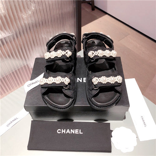 High Quality Luxury Chanel Flat Beach Shoes Sandals – Style 38790 product detail