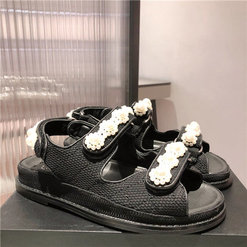 High Quality Luxury Chanel Flat Sandals Womens – Style 64710 alternate view
