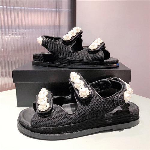 High Quality Luxury Chanel Flat Beach Shoes Sandals – Style 38790 alternate view