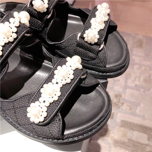 High Quality Luxury Chanel Flat Beach Shoes Sandals – Style 38790 product detail