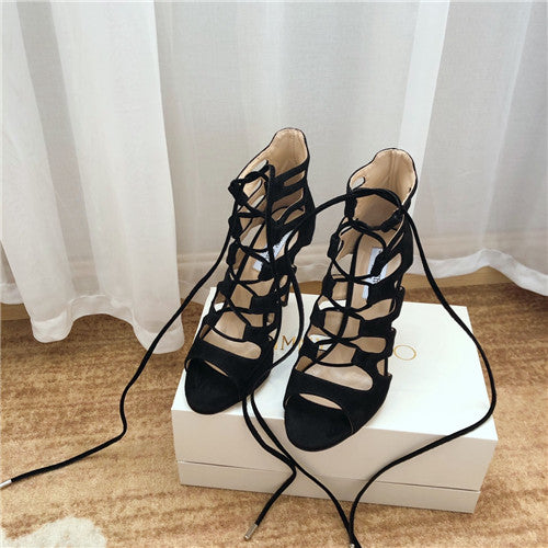 High Quality Luxury Jimmy Choo High Heel Short Boots Sandals alternate view