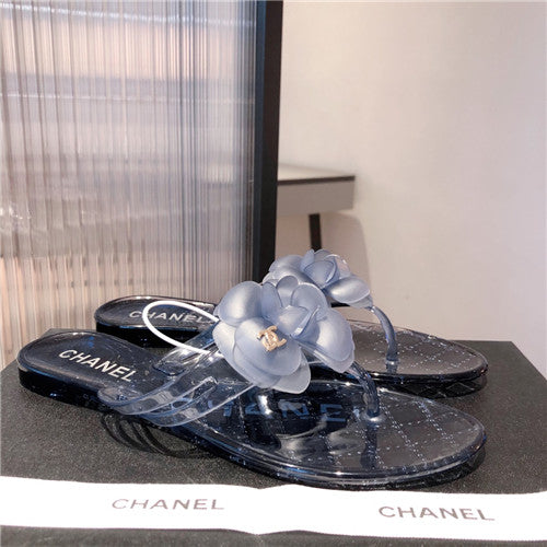 High Quality Luxury Chanel Flat Transparent Sandals – Style 05350