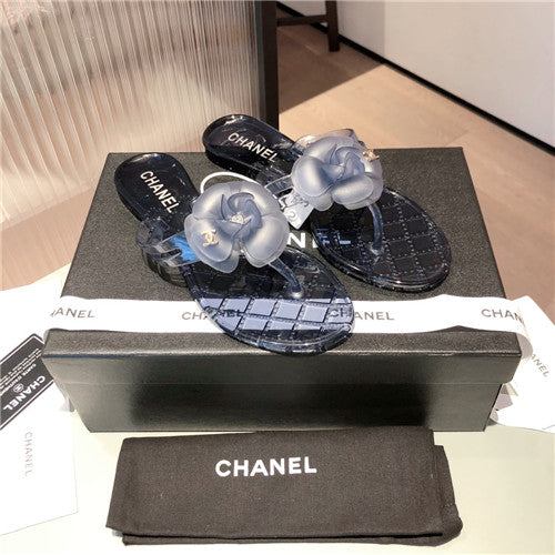 High Quality Luxury Chanel Flat Transparent Sandals – Style 05350 alternate view