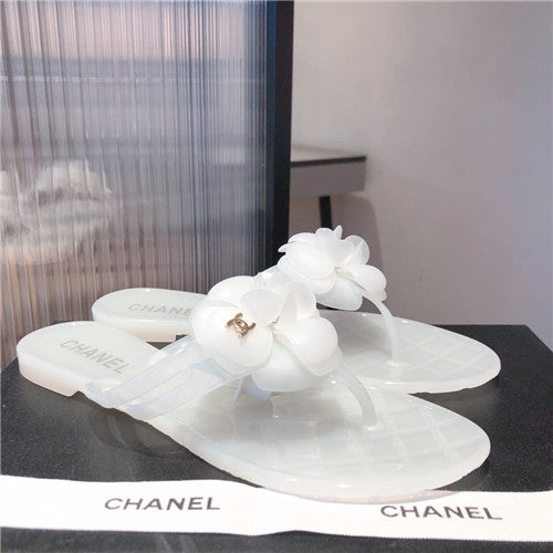 High Quality Luxury Chanel Flat Transparent Sandals – Style 74278