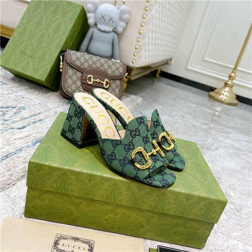 High Quality Luxury Gucci Horsebit Block Heel Sandals – Style 66387 alternate view