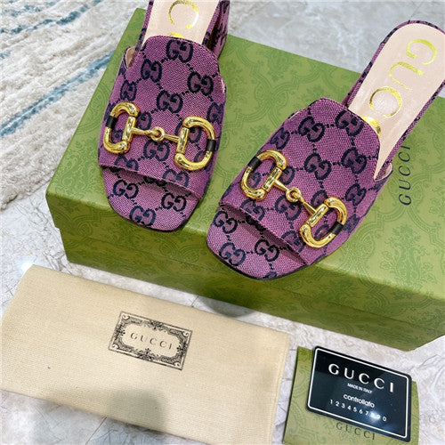 High Quality Luxury Gucci Horsebit Block Heel Sandals – Style 68083 product detail