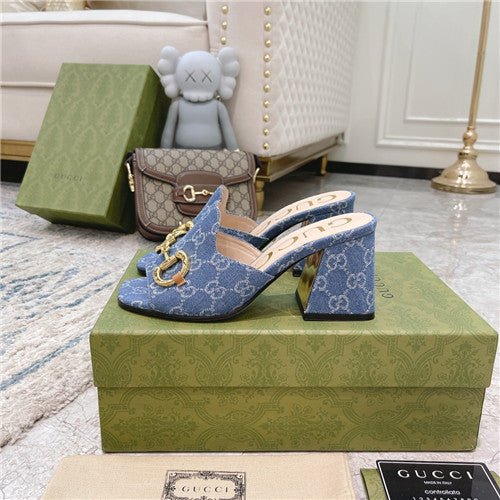 High Quality Luxury Gucci Horsebit Block Heel Sandals – Style 02547 alternate view