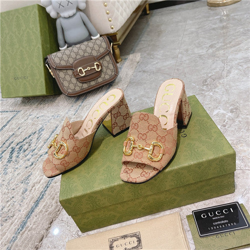 High Quality Luxury Gucci Horsebit Block Heel Sandals – Style 37011