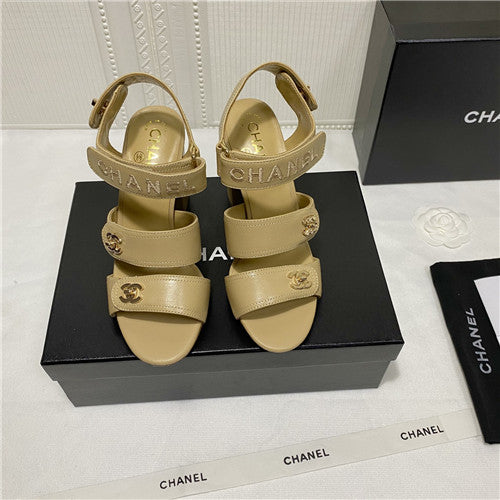 High Quality Luxury Chanel Block Heel Sandals – Style 45446 alternate view