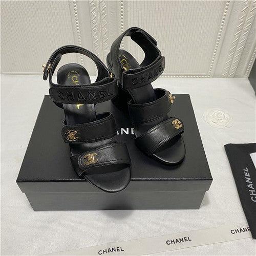 High Quality Luxury Chanel Block Heel Sandals alternate view