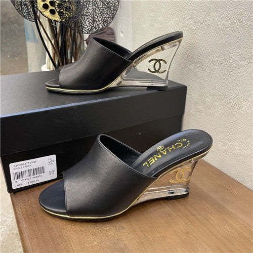 High Quality Luxury Chanel Wedge Sandals – Style 76358