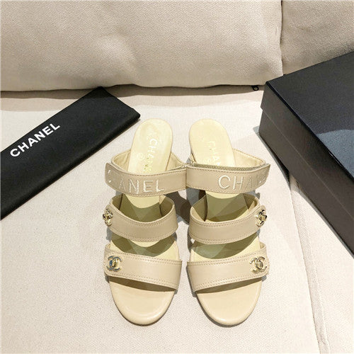 High Quality Luxury Chanel Turnlock Cc Block Heel Sandals – Style 90118 alternate view