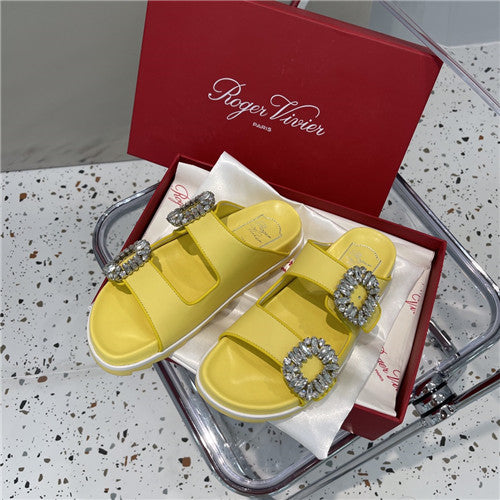 High Quality Luxury Roger Vivier Diamond Buckle Slippers – Style 70516 alternate view
