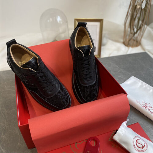 High Quality Luxury Christian Louboutin Louis Junior Spikes Sneakers – Style 28756 alternate view