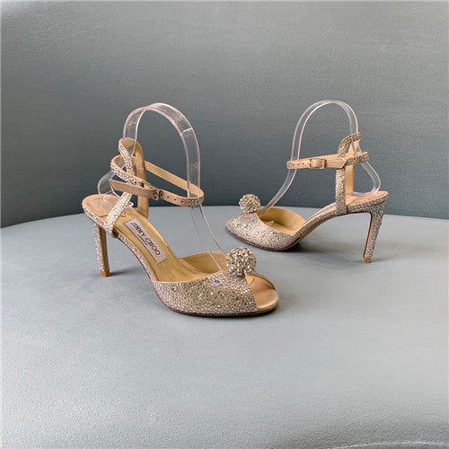 High Quality Luxury Jimmy Choo Pearl Heels Sandals – Style 89815 alternate view