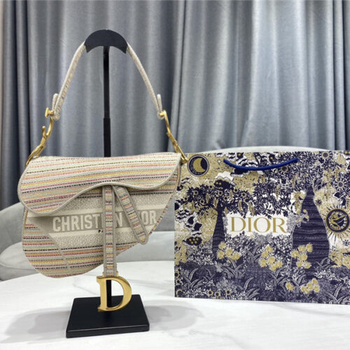 High Quality Luxury Dior Velvet Saddle Bag
