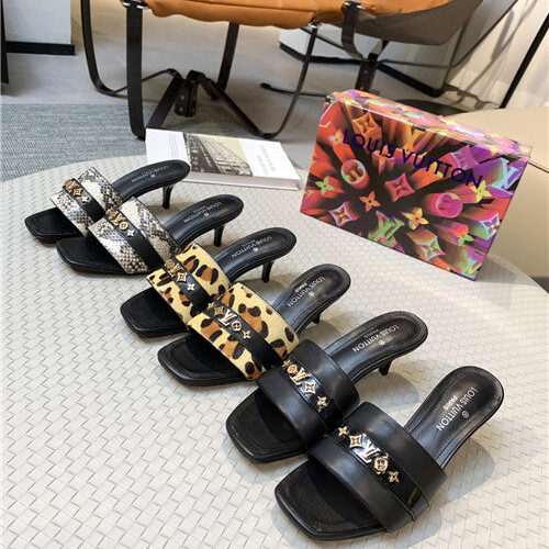 High Quality Luxury Louis Vuitton High Heel Slippers product detail