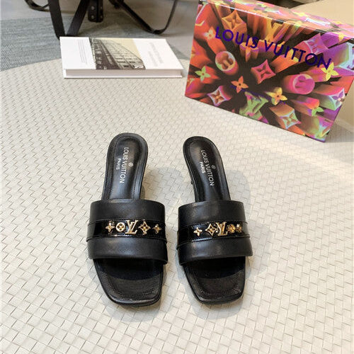 High Quality Luxury Louis Vuitton High Heel Slippers product detail