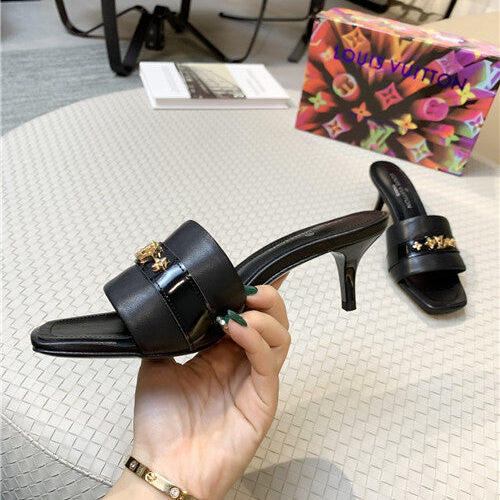 High Quality Luxury Louis Vuitton High Heel Slippers product detail