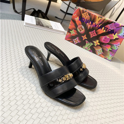 High Quality Luxury Louis Vuitton High Heel Slippers alternate view