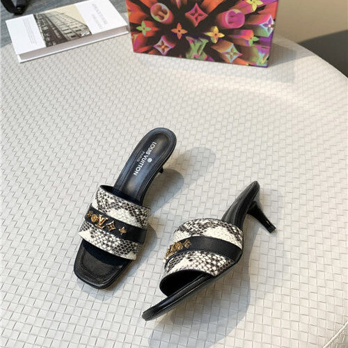 High Quality Luxury Louis Vuitton High Heel Slippers – Style 39331 product detail