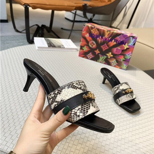 High Quality Luxury Louis Vuitton High Heel Slippers – Style 39331 product detail