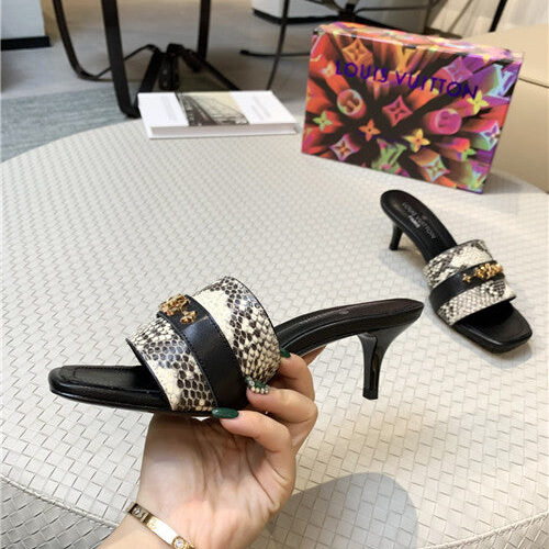 High Quality Luxury Louis Vuitton High Heel Slippers – Style 39331 product detail