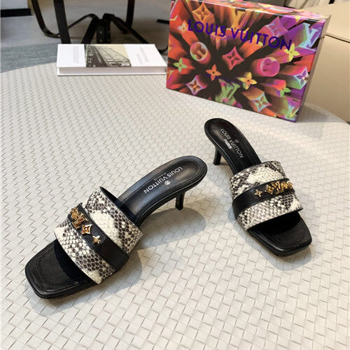 High Quality Luxury Louis Vuitton High Heel Slippers – Style 39331 product detail