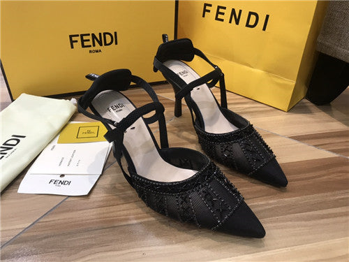 High Quality Luxury Fendi High Heel Sandals