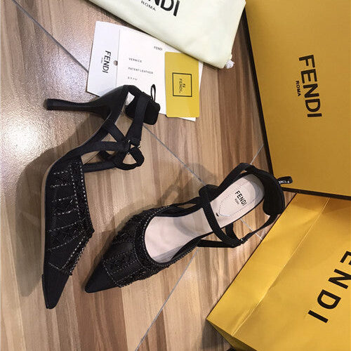High Quality Luxury Fendi High Heel Sandals alternate view