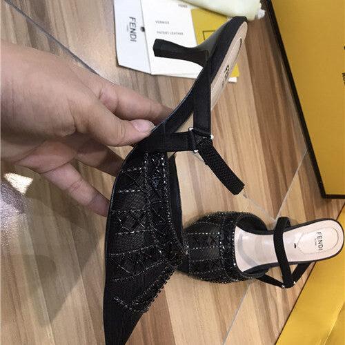High Quality Luxury Fendi High Heel Sandals – Style 68083 product detail