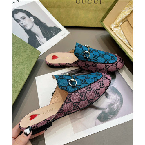 High Quality Luxury Gucci GG Multicolor Slippers – Style 15763 alternate view