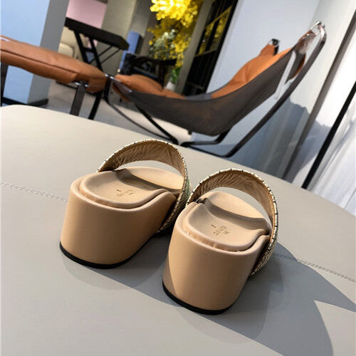 High Quality Luxury LV Jumbo Platform Mule Slippers product detail