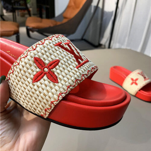 High Quality Luxury LV Jumbo Platform Mule Slippers – Style 91939 product detail