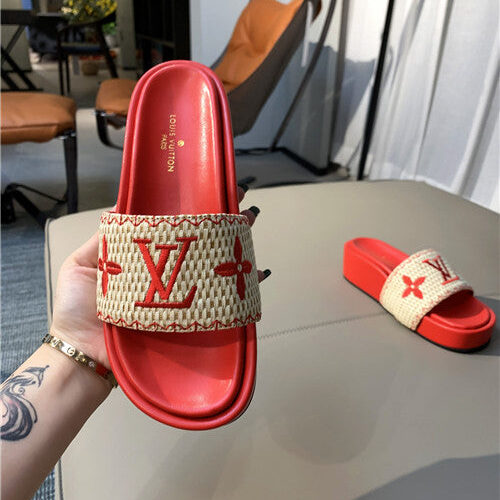 High Quality Luxury LV Jumbo Platform Mule Slippers – Style 91939 product detail