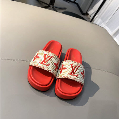 High Quality Luxury LV Jumbo Platform Mule Slippers – Style 91939 alternate view