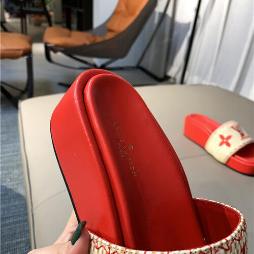 High Quality Luxury LV Jumbo Platform Mule Slippers – Style 91939 product detail