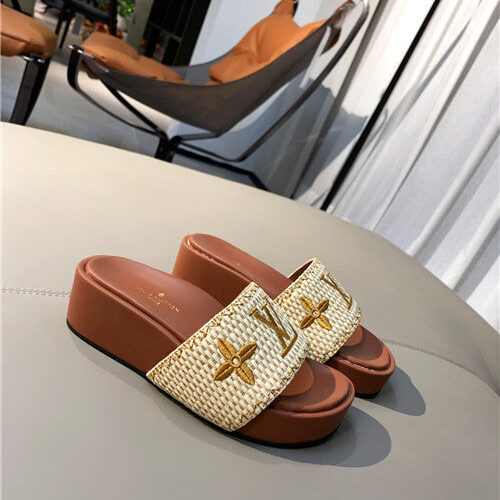 High Quality Luxury LV Jumbo Platform Mule Slippers – Style 90243