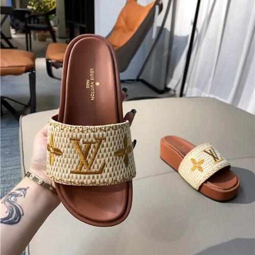 High Quality Luxury LV Jumbo Platform Mule Slippers – Style 90243 product detail