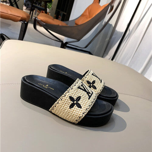 High Quality Luxury LV Jumbo Platform Mule Slippers – Style 21315