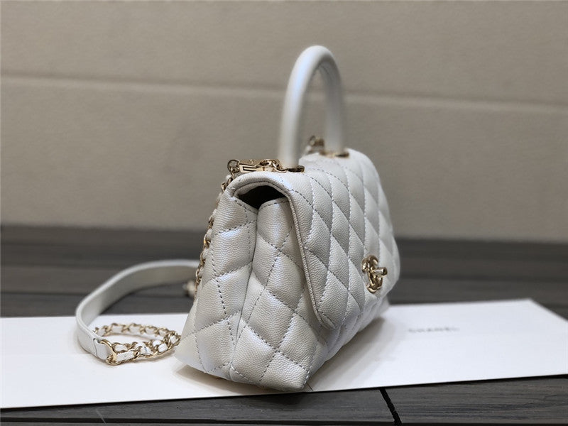 High Quality Luxury Chanel Small Coco Handle Leather Bag product detail